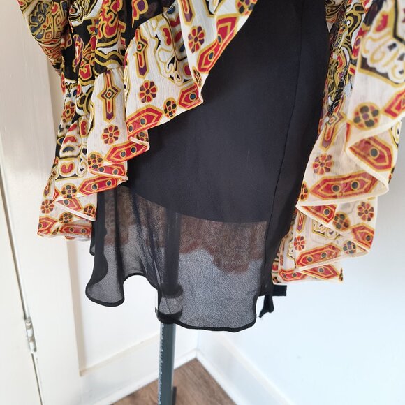 Mini Multi Color Beaded Halter Dress - Picture 5 of 7